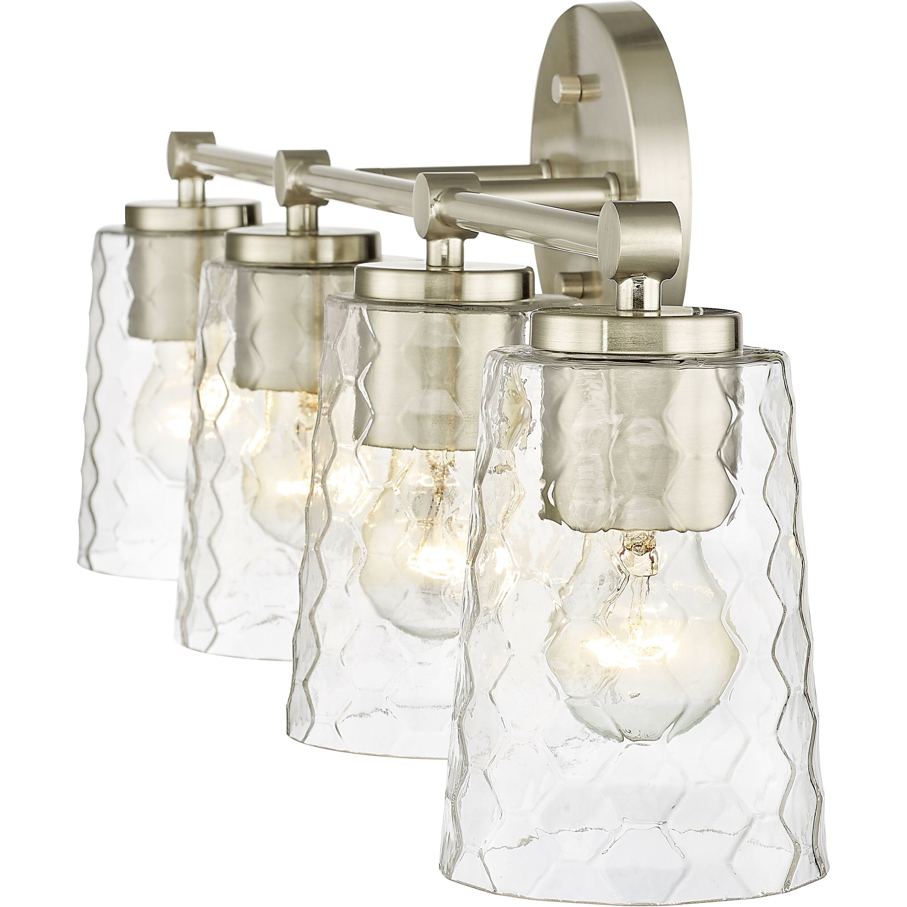 Ashli 4 Light 28 inch Modern Gold Bathroom Vanity Light Wall Light